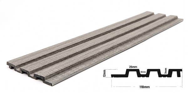 PS PANEL ΜΕ 3D ΠΗΧΑΚΙΑ 02 PIANO (ΜΟΝΟΧΡΩΜΟ ΓΚΡΙ) 12/122/2900mm GREY NewPlan - Image 4