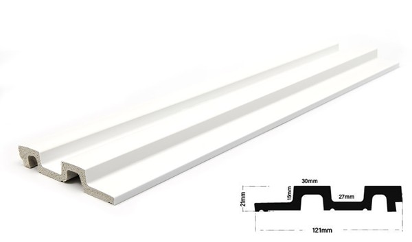 PS PANEL ΜΕ 3D ΠΗΧΑΚΙΑ 01 RESIDENCE 21/122 mm WHITE NewPlan - Image 3