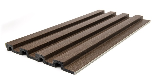 PS PANEL ΜΕ 3D ΠΗΧΑΚΙΑ 08 RESIDENCE 21/122 mm DARK BROWN OAK NewPlan - Image 5