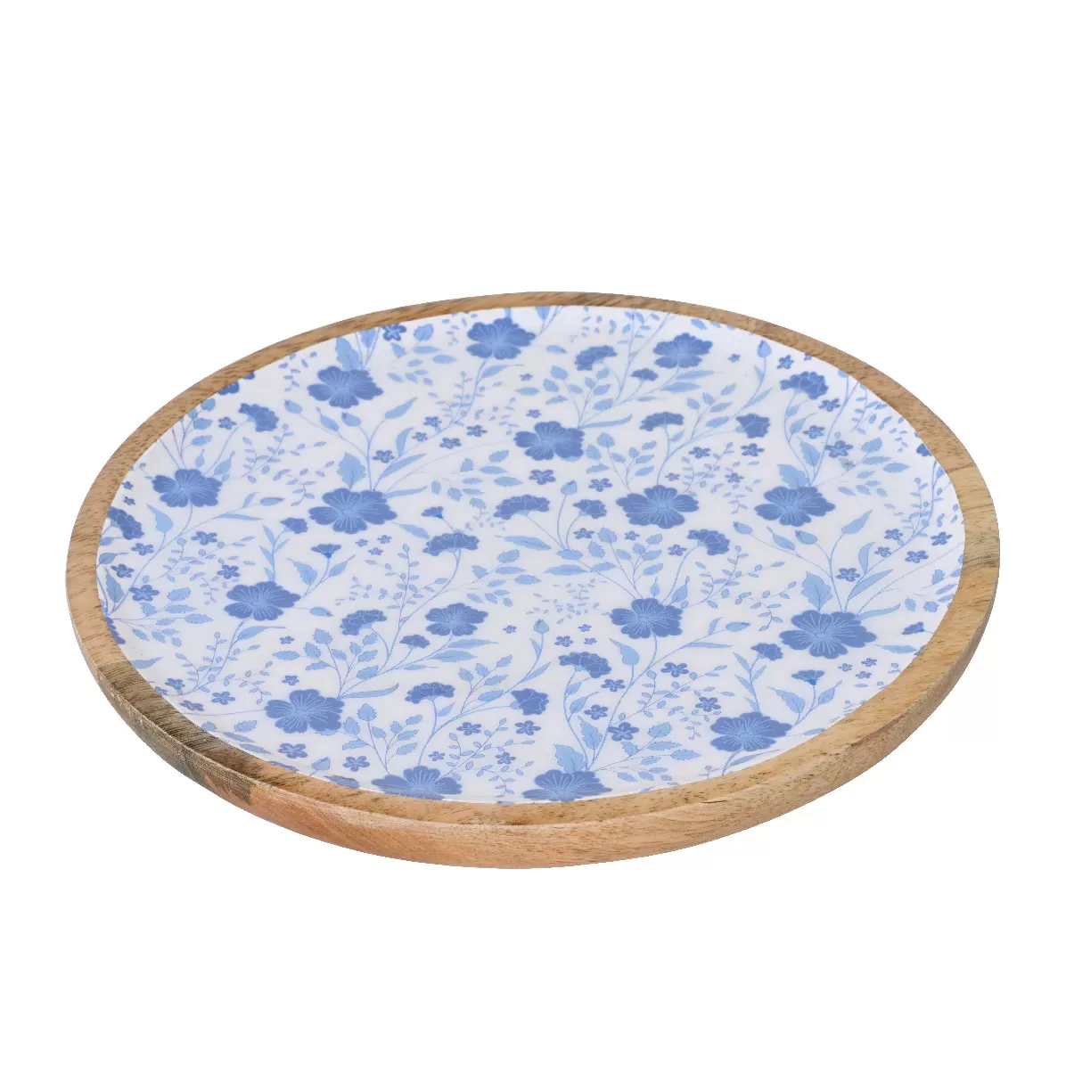 Beauty Home Δίσκος απο ξύλο Μάνγκο με Λουλούδια 20cm - Image 2