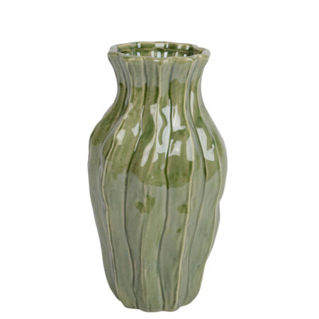 Beauty Home Πορσελάνινο Βάζο με Reactive Glaze 14.5 x 26 cm