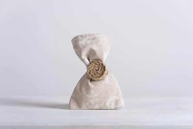 Beauty Home ΠΟΥΓΚΙ ΥΦΑΣΜΑΤΙΝΟ ΛΕΥΚΟ ΛΟΥΛΟΥΔΙ 12 x 17 cm - Image 3