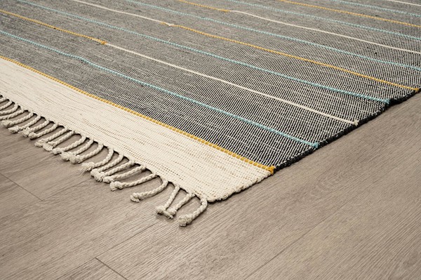 ΧΑΛΙ RIBELLA ΧΕΙΡΟΠΟΙΗΤΟ 100 D.GREY - 133X190 NewPlan - Image 2
