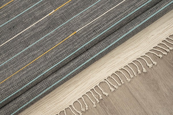 ΧΑΛΙ RIBELLA ΧΕΙΡΟΠΟΙΗΤΟ 100 D.GREY - 133X190 NewPlan - Image 3