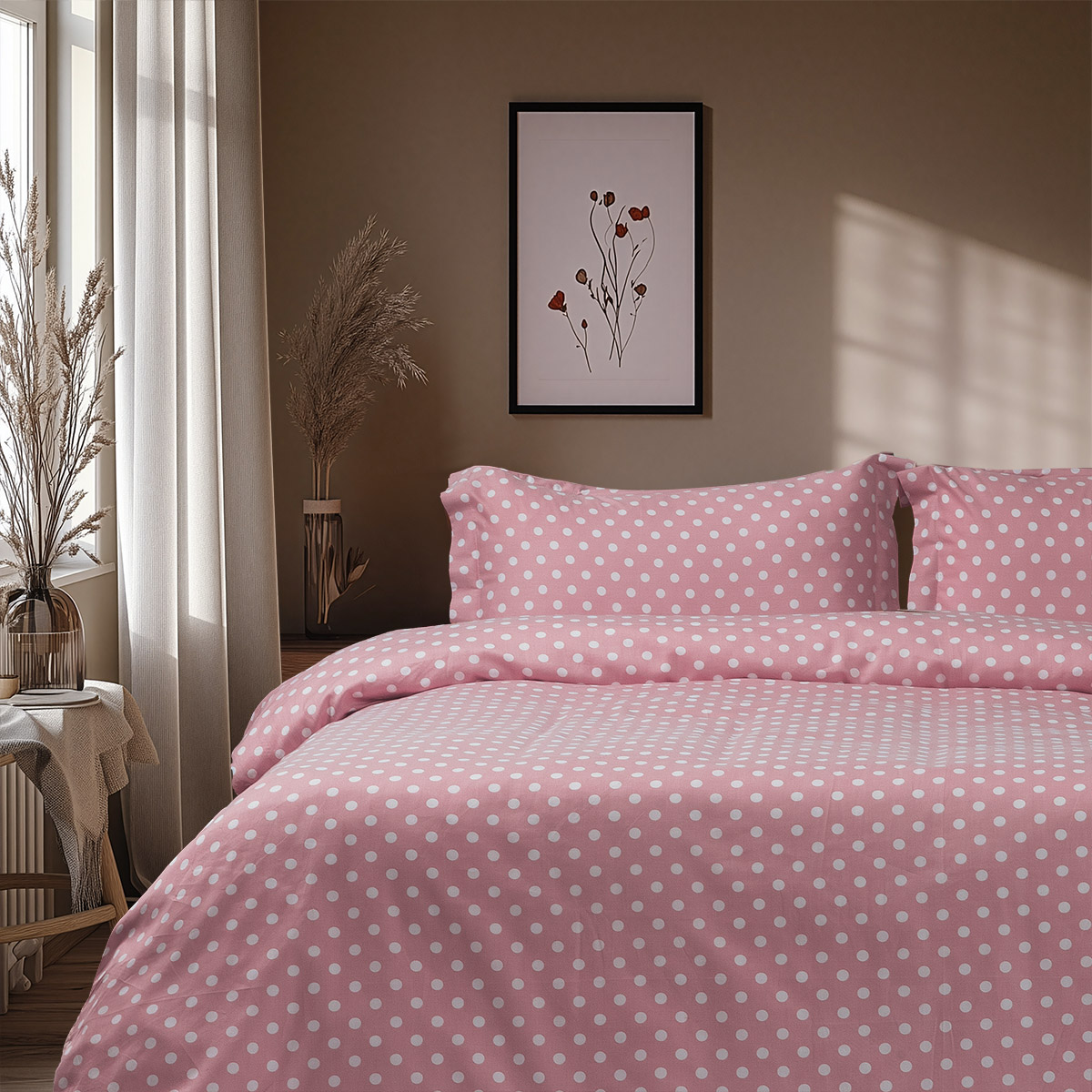 Beauty Home Σετ κουβερλί μονό Art 10101 Fancy 160x230 Ροζ