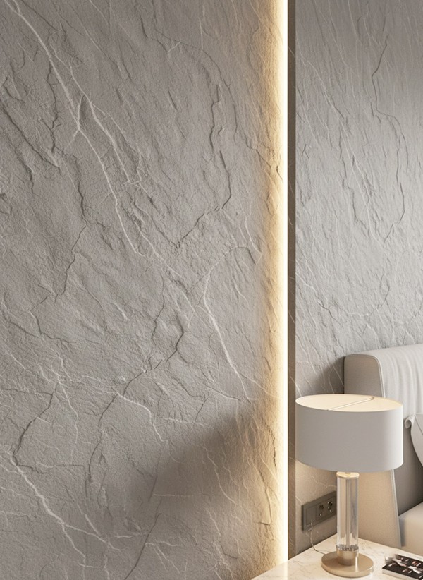 PANEL 101040 (ΚΙΒ 10ΤΜΧ) ΕΥΚΑΜΠΤΗΣ ΠΕΤΡΑΣ 600/1200mm SLATE LIGHT GREY NewPlan - Image 2