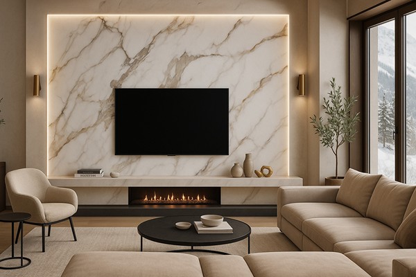 PVC MEGA PANEL 2.8/1220/2800mm CALACATTA GOLD 104 NewPlan - Image 3