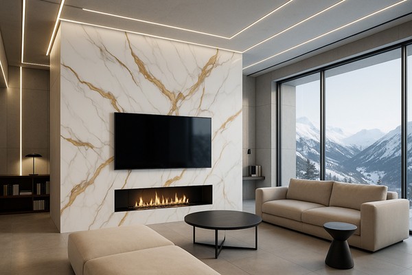 PVC MEGA PANEL 2.8/1220/2800mm CALACATTA GOLD 104 NewPlan - Image 5