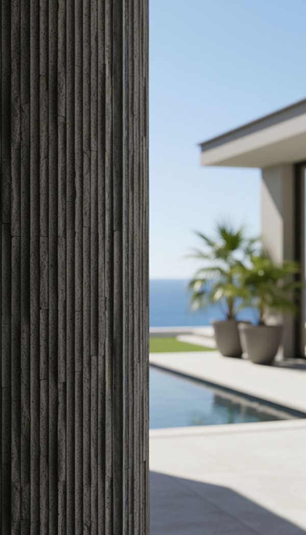 PANEL 111050 (ΚΙΒ 10ΤΜΧ) ΕΥΚΑΜΠΤΗΣ ΠΕΤΡΑΣ 600/1200mm MURETTO STONE MEDIUM GREY NewPlan - Image 3