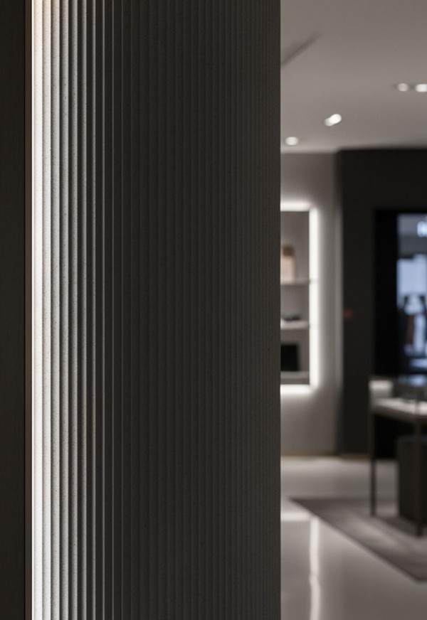 PANEL 113050 (ΚΙΒ 8ΤΜΧ) ΕΥΚΑΜΠΤΗΣ ΠΕΤΡΑΣ 600/1200mm RIPPLE BOARD MEDIUM GREY NewPlan - Image 2