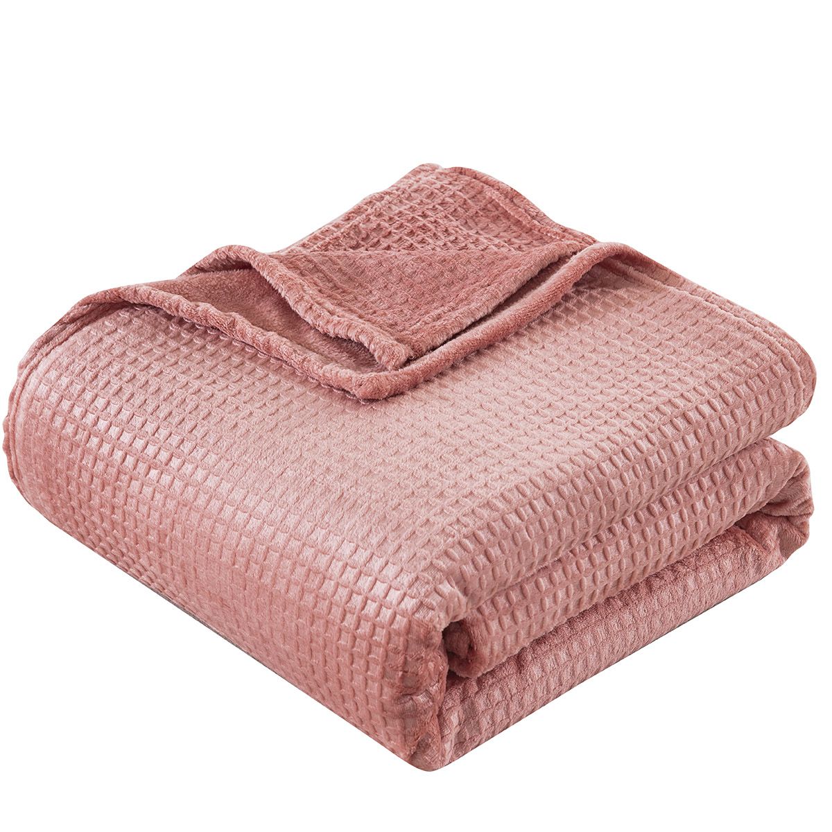 Beauty Home Κουβέρτα μονόχρωμη υπέρδιπλη Fleece Art 11551 220x240 Ροδακινί - Image 2