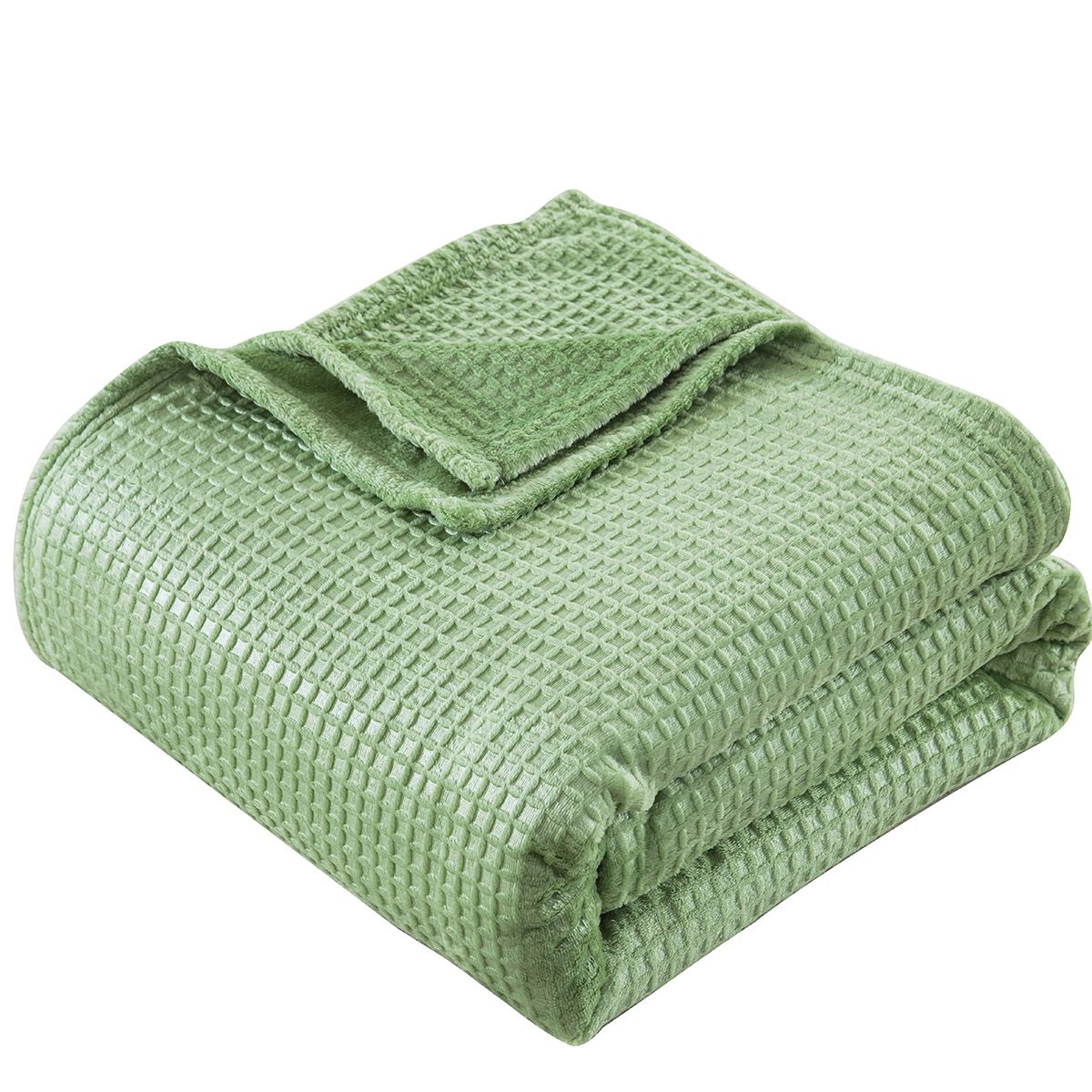 Beauty Home Κουβέρτα μονόχρωμη υπέρδιπλη Fleece Art 11552 220x240 Πράσινο - Image 2