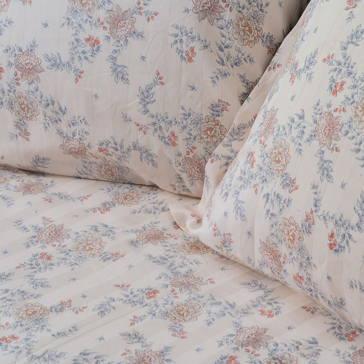 Beauty Home Σετ πάπλωμα υπέρδιπλο Art 12213 Renata 100% Βαμβακοσατέν 300tc 220x240 Μπεζ - Image 2