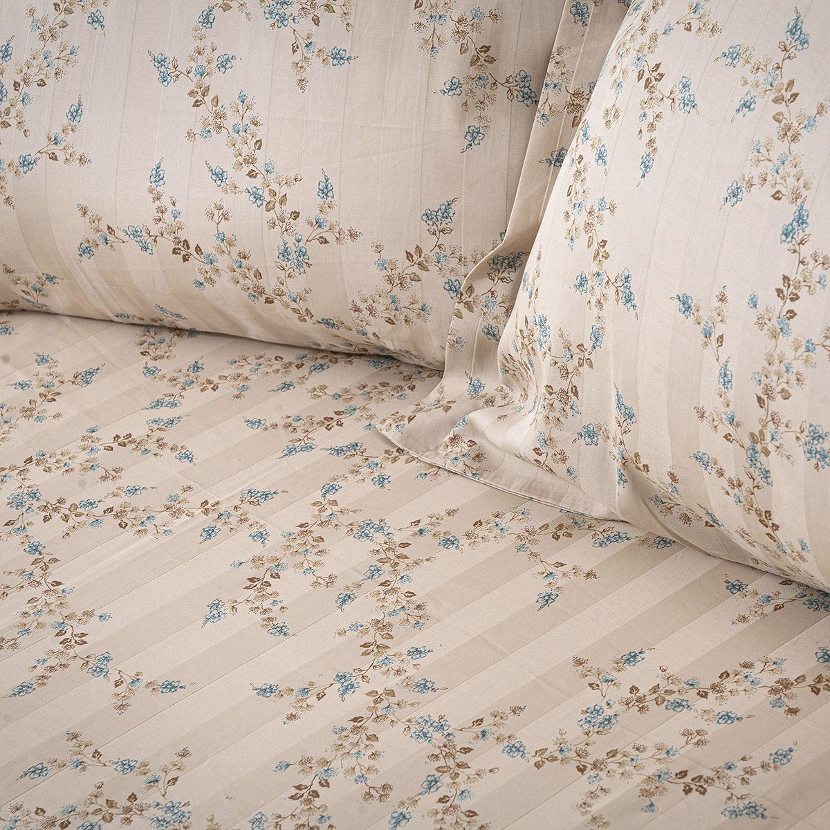 Beauty Home Σετ πάπλωμα υπέρδιπλο Art 12215 Nova 100% Βαμβακοσατέν 300tc 220x240 Άμμου - Image 2