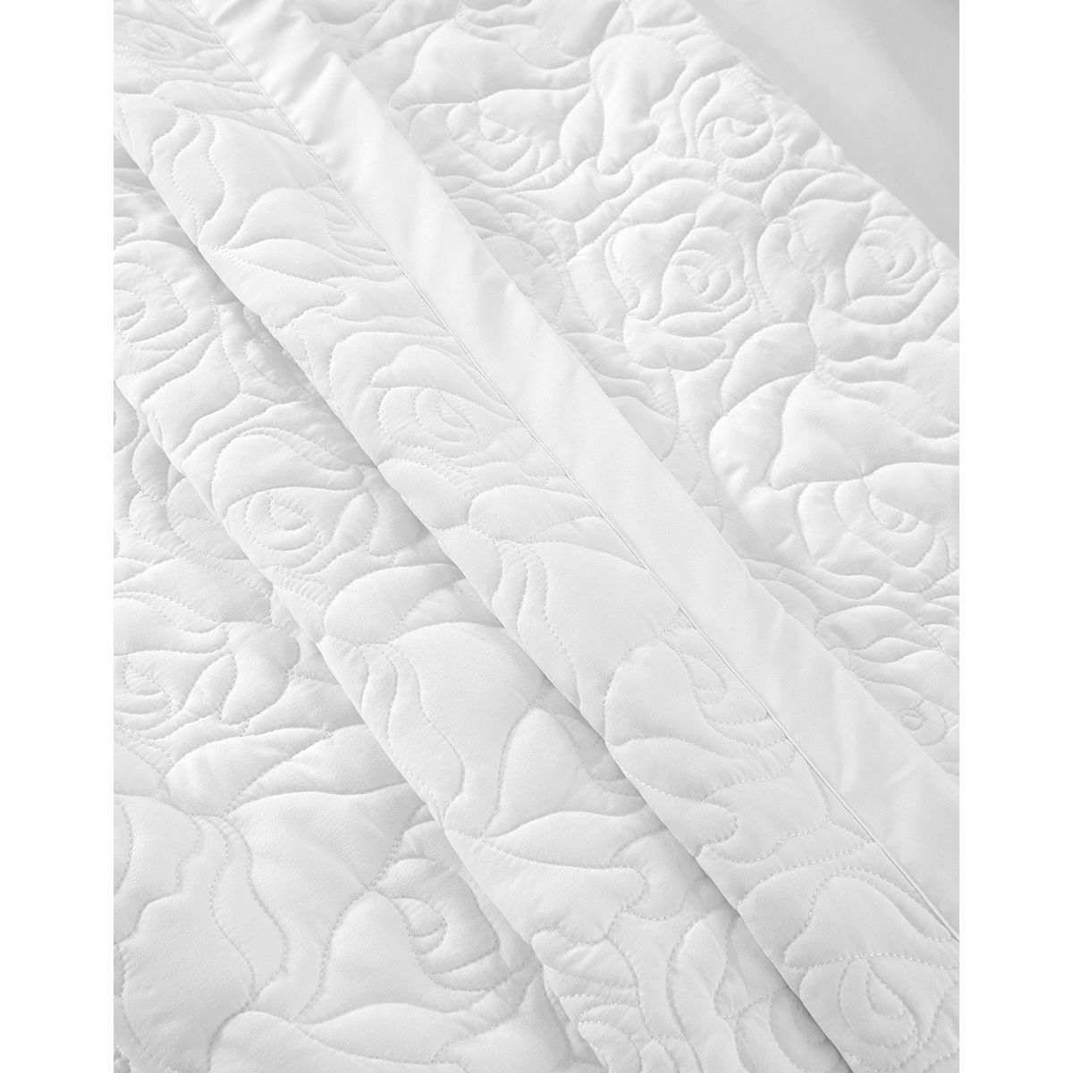 Beauty Home Σετ κουβερλί υπέρδιπλο Rose Art 12500 230x250 Λευκό - Image 4