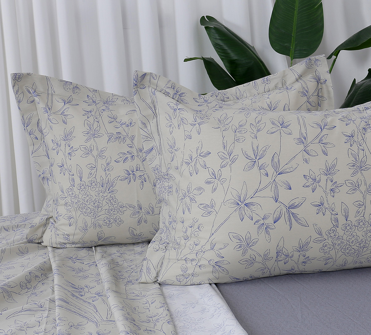 Beauty Home Σετ σεντόνια υπέρδιπλα με λάστιχο Memories Art 12677 165x200+30 Μπεζ,Γκρι - Image 2