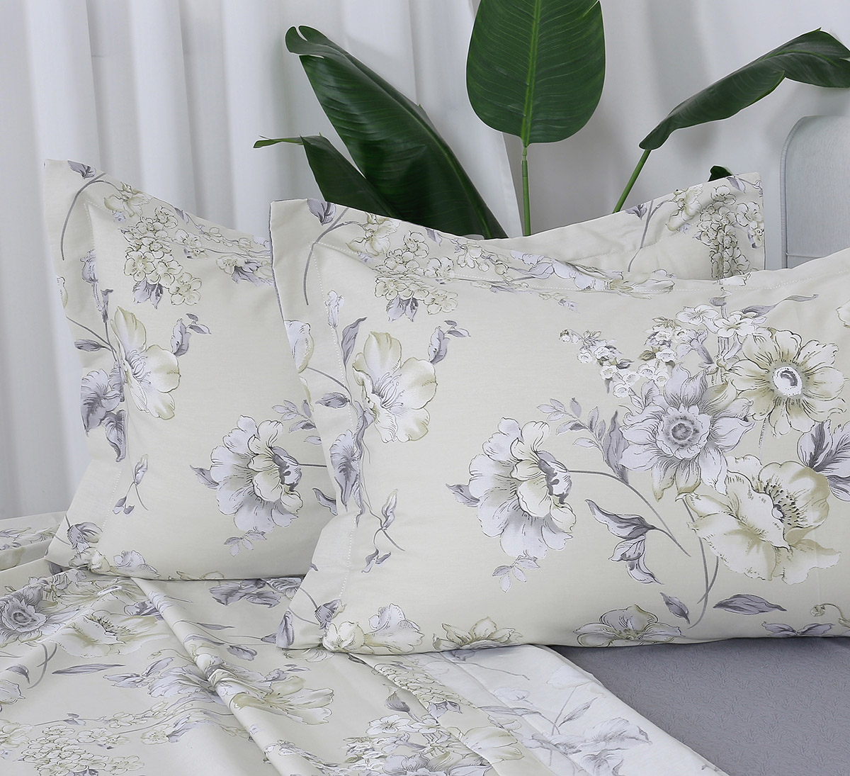 Beauty Home Σετ σεντόνια υπέρδιπλα με λάστιχο Memories Art 12684 165x200+30 Μπεζ - Image 2