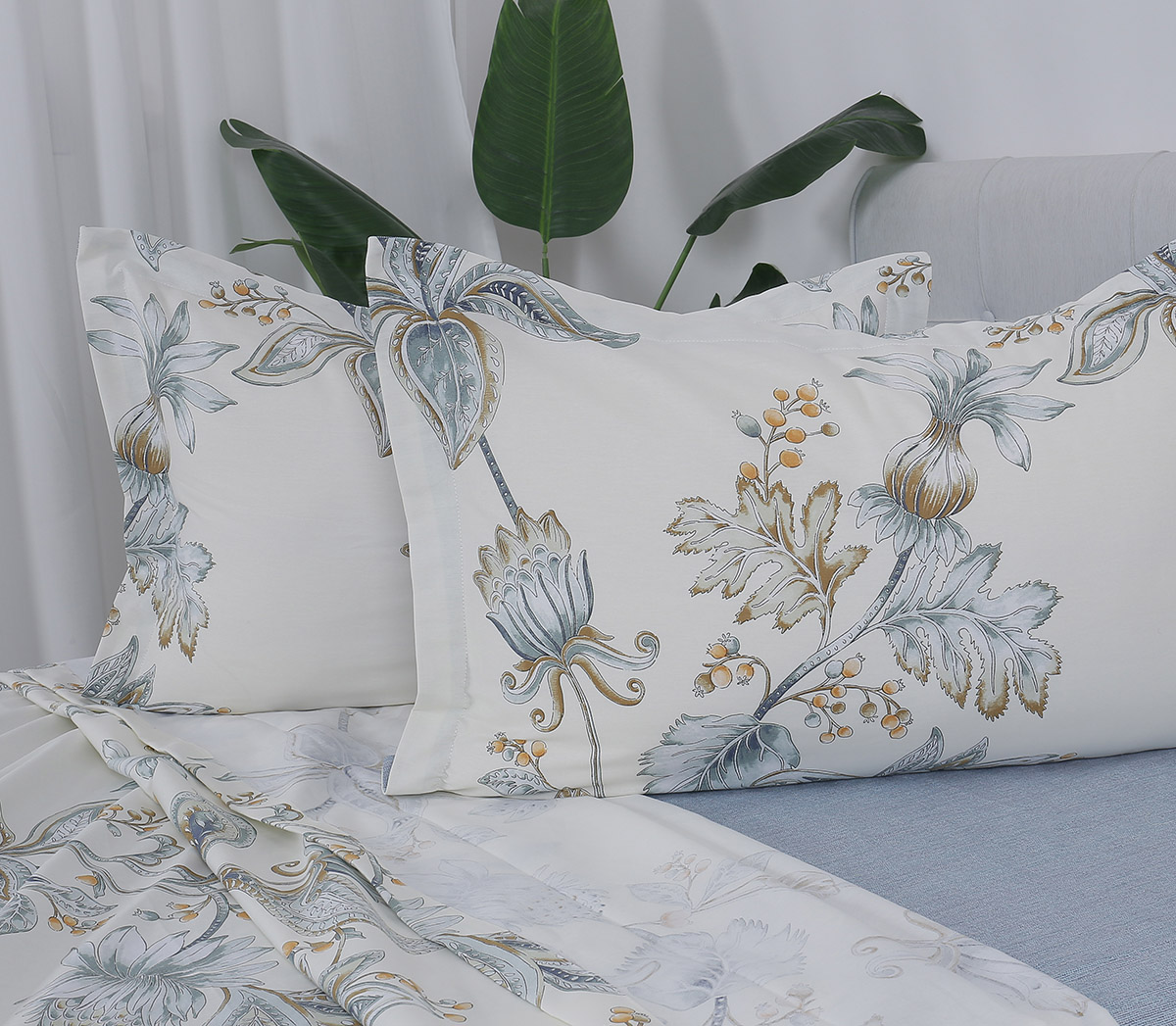 Beauty Home Σετ σεντόνια υπέρδιπλα με λάστιχο Memories Art 12694 165x200+30 Μπεζ - Image 2