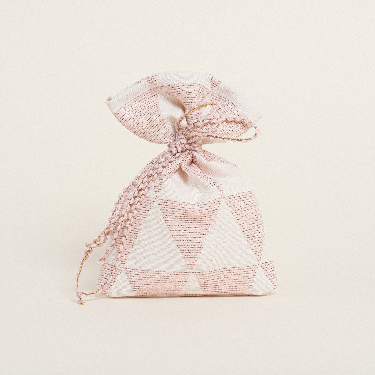 Beauty Home ΠΟΥΓΚΙ 12 x 17 cm ΖΑΚΑΡ ΤΡΙΓΩΝΟ ΡΕΤΡΟ ΜΕ LUREX ΣΑΠΙΟ ΜΗΛΟ - Image 2