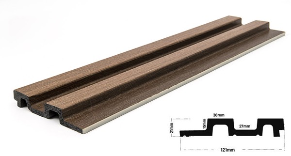 PS PANEL ΜΕ 3D ΠΗΧΑΚΙΑ 14 RESIDENCE 21/122 mm GOLDEN/BROWN OAK NewPlan - Image 3