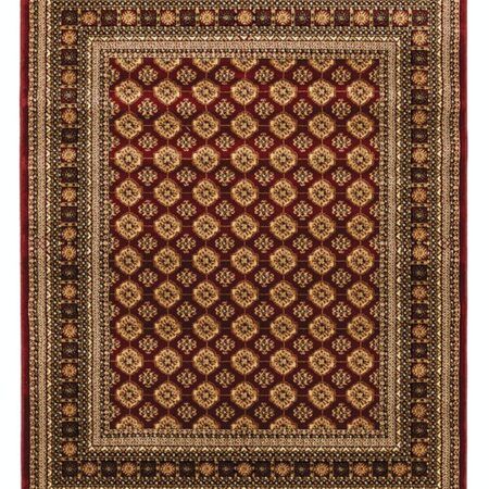 ΧΑΛΙ PERSIA 7838 BURGUNDY ΜΕ ΚΡΟΣΣΙ - SET067(2x140,1x200)  NewPlan
