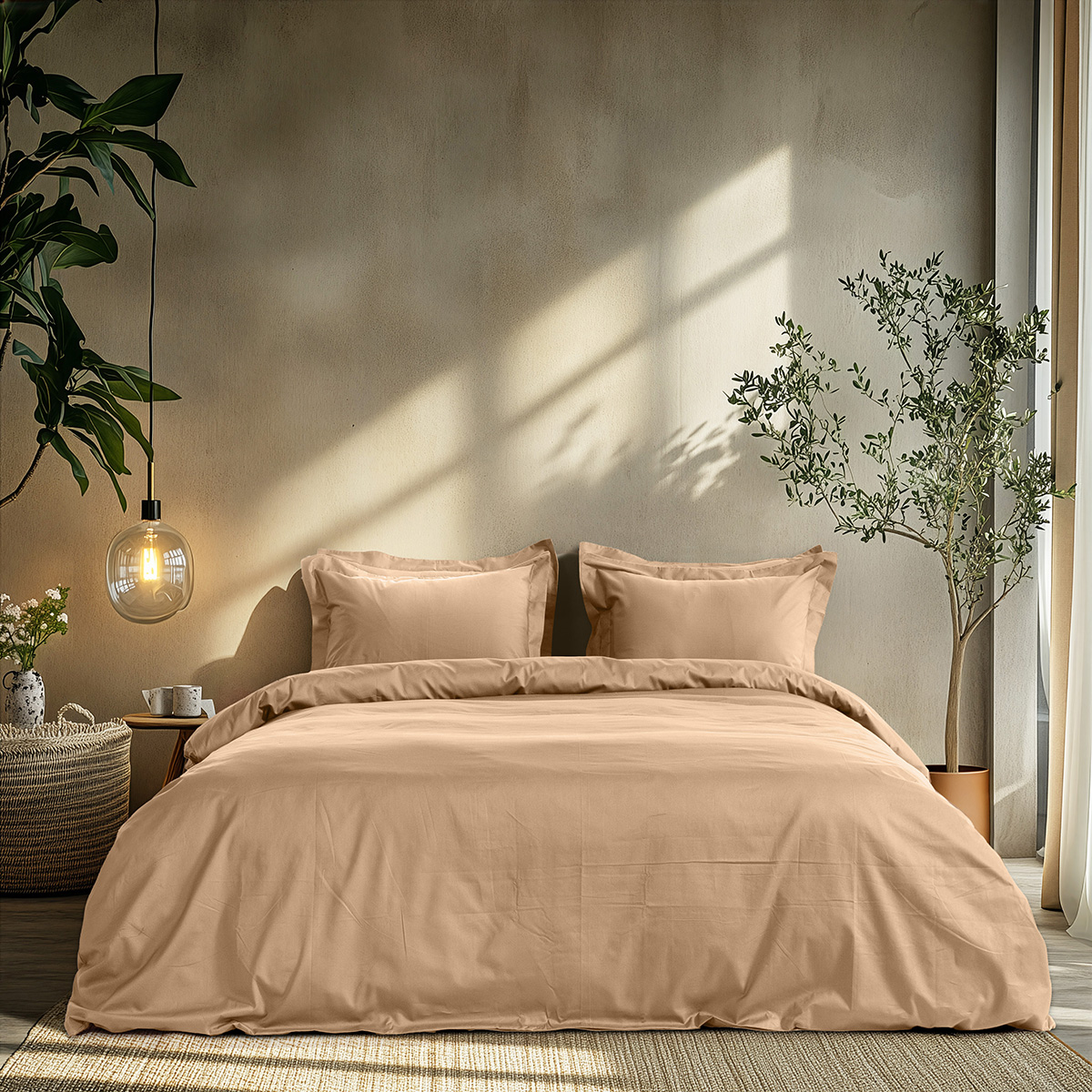 Beauty Home Σετ παπλωματοθήκη μονή Art 1700 Harmony 170x250 Άμμου