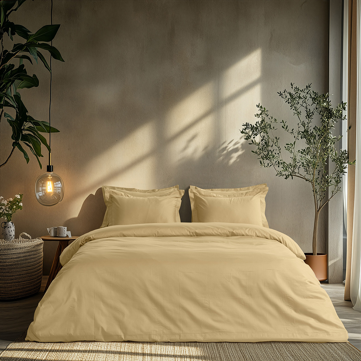 Beauty Home Σετ παπλωματοθήκη υπέρδιπλη Art 1700 Harmony 230x250 Μπεζ