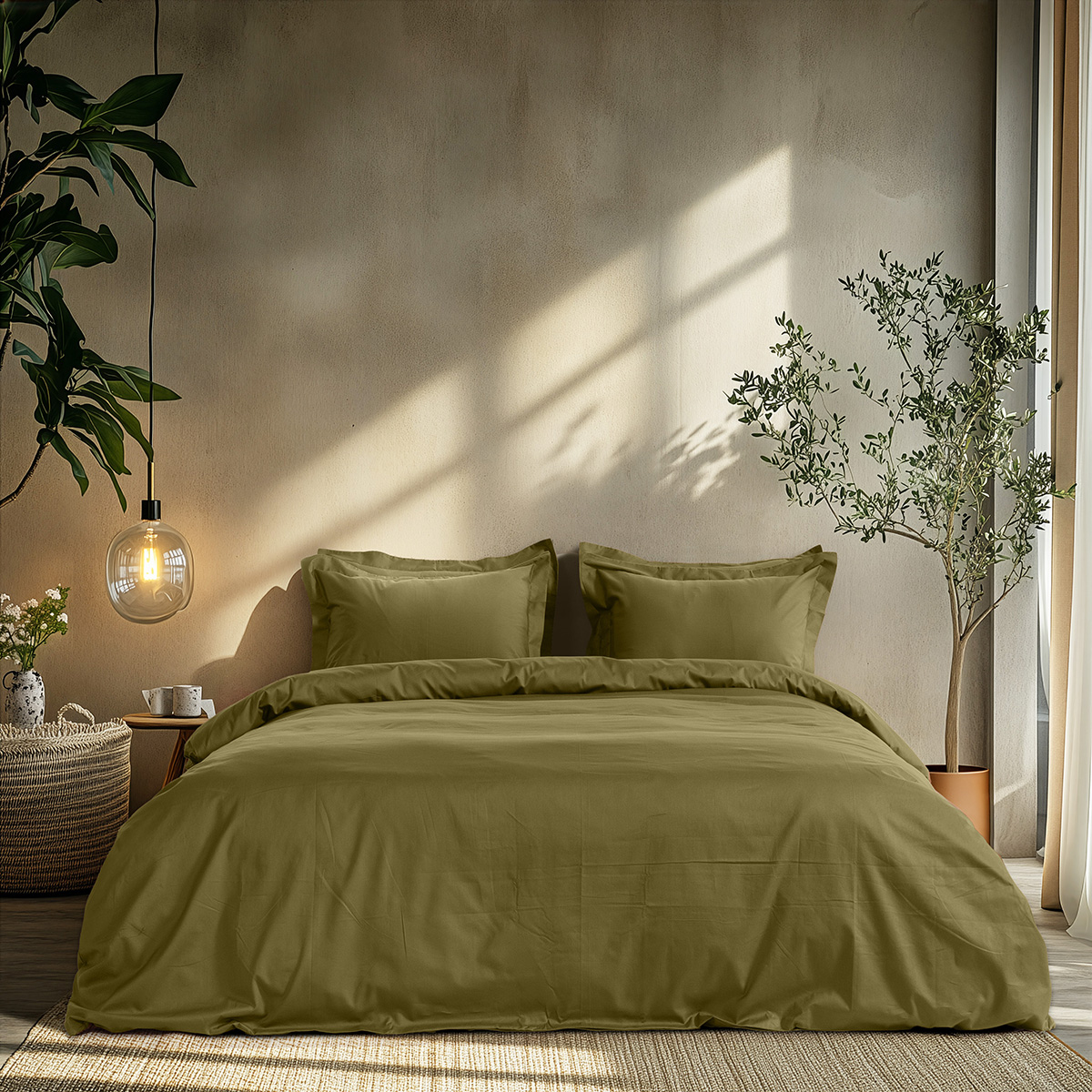 Beauty Home Σετ παπλωματοθήκη υπέρδιπλη Art 1700 Harmony 230x250 Λαδί