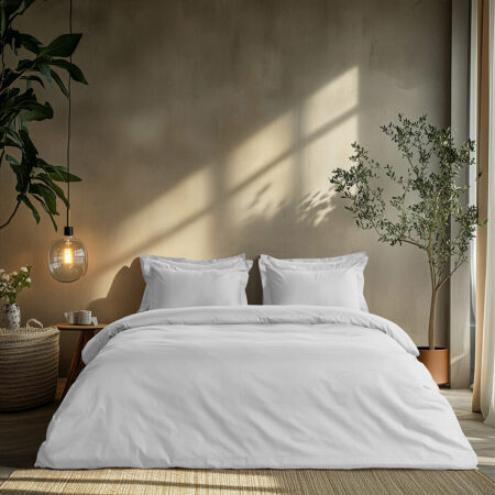 Beauty Home Σετ παπλωματοθήκη μονή Art 1700 Harmony 170x250 Λευκό