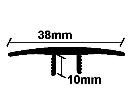 ΠΡΟΦΙΛ LAMINATE ΙΣΟΠΕΔΟ ΧΡΥΣΟ   38Χ2750mm NewPlan