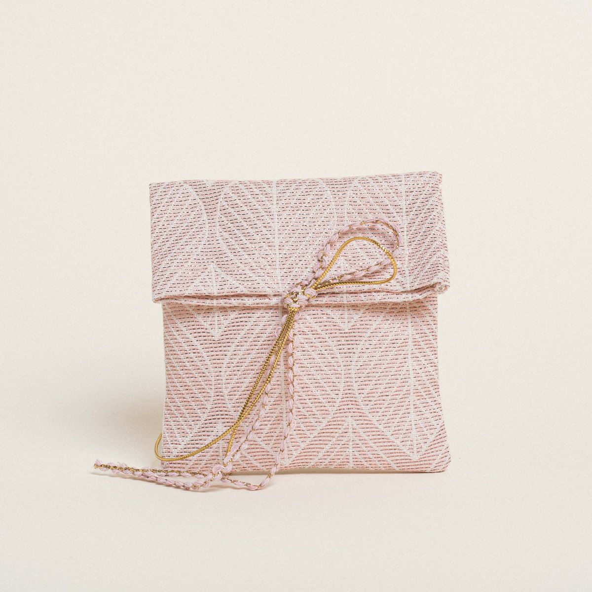 Beauty Home ΠΟΥΓΚΙ 12 x 17 cm ΖΑΚΑΡ ΦΥΛΛΟ ΡΕΤΡΟ LUREX ΣΑΠΙΟ ΜΗΛΟ - Image 2
