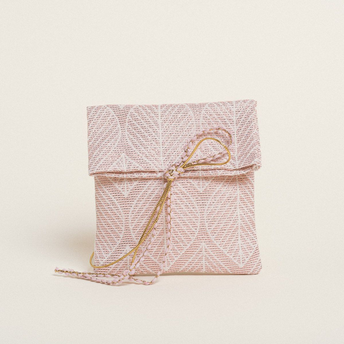 Beauty Home ΠΟΥΓΚΙ 12 x 17 cm ΖΑΚΑΡ ΦΥΛΛΟ ΡΕΤΡΟ LUREX ΣΑΠΙΟ ΜΗΛΟ