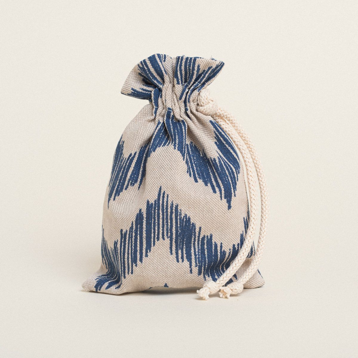 Beauty Home ΠΟΥΓΚΙ ΜΕ ΚΟΡΔΟΝΙ 12 x 17 cm ΜΠΛΕ ΖΙΓΚΖΑΓΚ