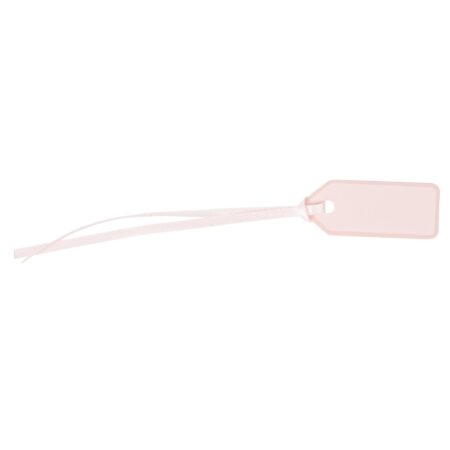 Beauty Home 10 Ετικέτες Χάρτινες με κορδέλα – Ροζ 5 x 2 cm