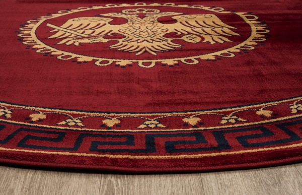 ΧΑΛΙ ΕΚΚΛΗΣΙΑΣΤΙΚΟ ATHOS 2128A BURGUNDY ΡΟΤΟΝΤΑ - 200X200 NewPlan - Image 2