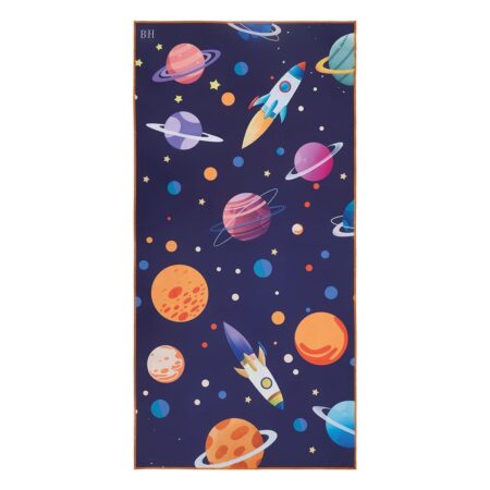 Beauty Home Πετσέτα θαλάσσης διπλής όψης παιδική Microfiber Αrt 2262 Μπλε