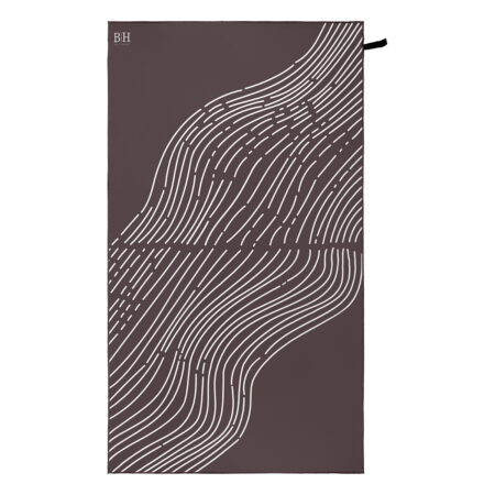 Beauty Home Πετσέτα θαλάσσης διπλής όψης Microfiber 200gsm Art 2294 90x160 Καφέ