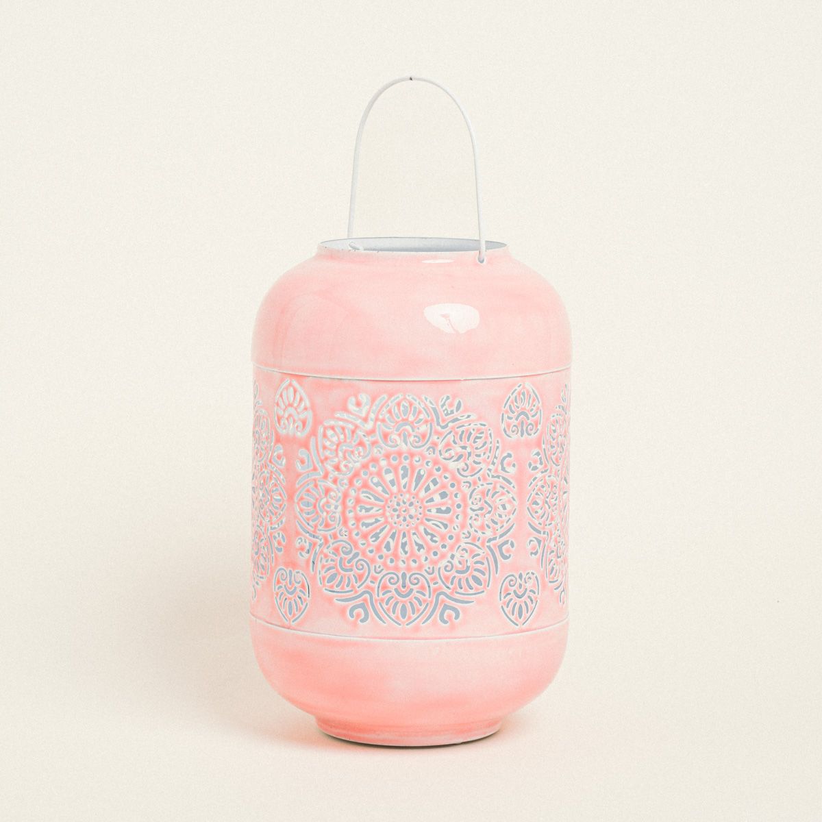 Beauty Home ΦΑΝΑΡΙ ΜΕΤΑΛΙΚΟ ΡΟΖ 30 x 20 cm - Image 3