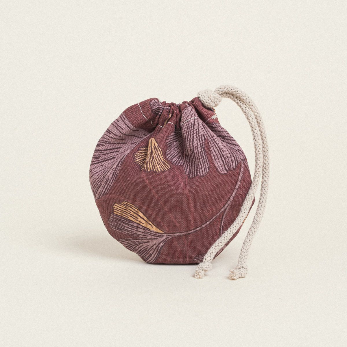 Beauty Home ΠΟΥΓΚΙ ΟΒΑΛ ΜΕ ΚΟΡΔΟΝΙ 13 x 14 cm MΠΟΡΝΤΩ ΓΚΙΝΓΚΟ - Image 2