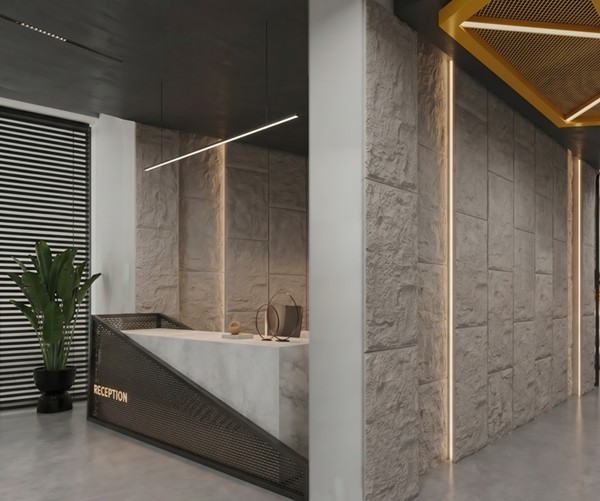 PANEL PU ΤΕΧΝΗΤΗΣ ΠΕΤΡΑΣ 305040 STONE SKIN 600/1200mm LIGHT GREY NewPlan - Image 3