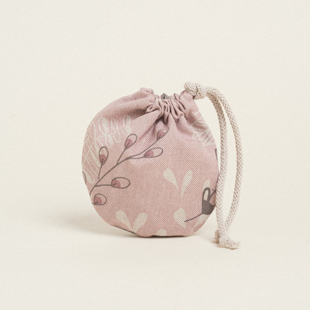 Beauty Home ΠΟΥΓΚΙ ΟΒΑΛ ΜΕ ΚΟΡΔΟΝΙ 13 x 14 cm ΣΑΠΙΟ ΜΗΛΟ BOTANIC ART - Image 2