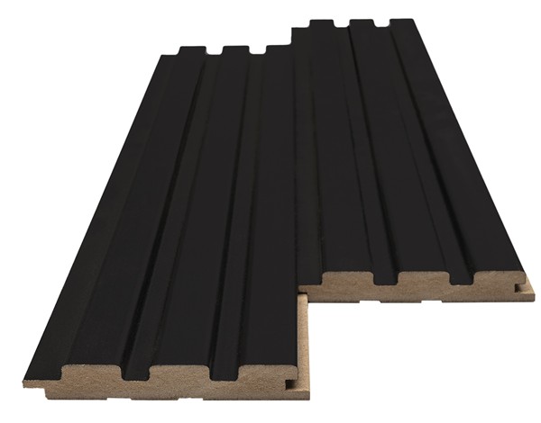 MDF PANEL ΜΕ 3D ΠΗΧΑΚΙΑ 505090 BEAT ST 16/119/2750mm BLACK NewPlan