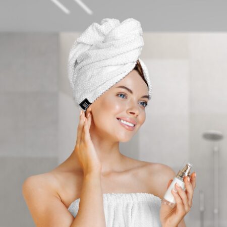Beauty Home Πετσέτα μαλλιών Turban Art 3407 Λευκό