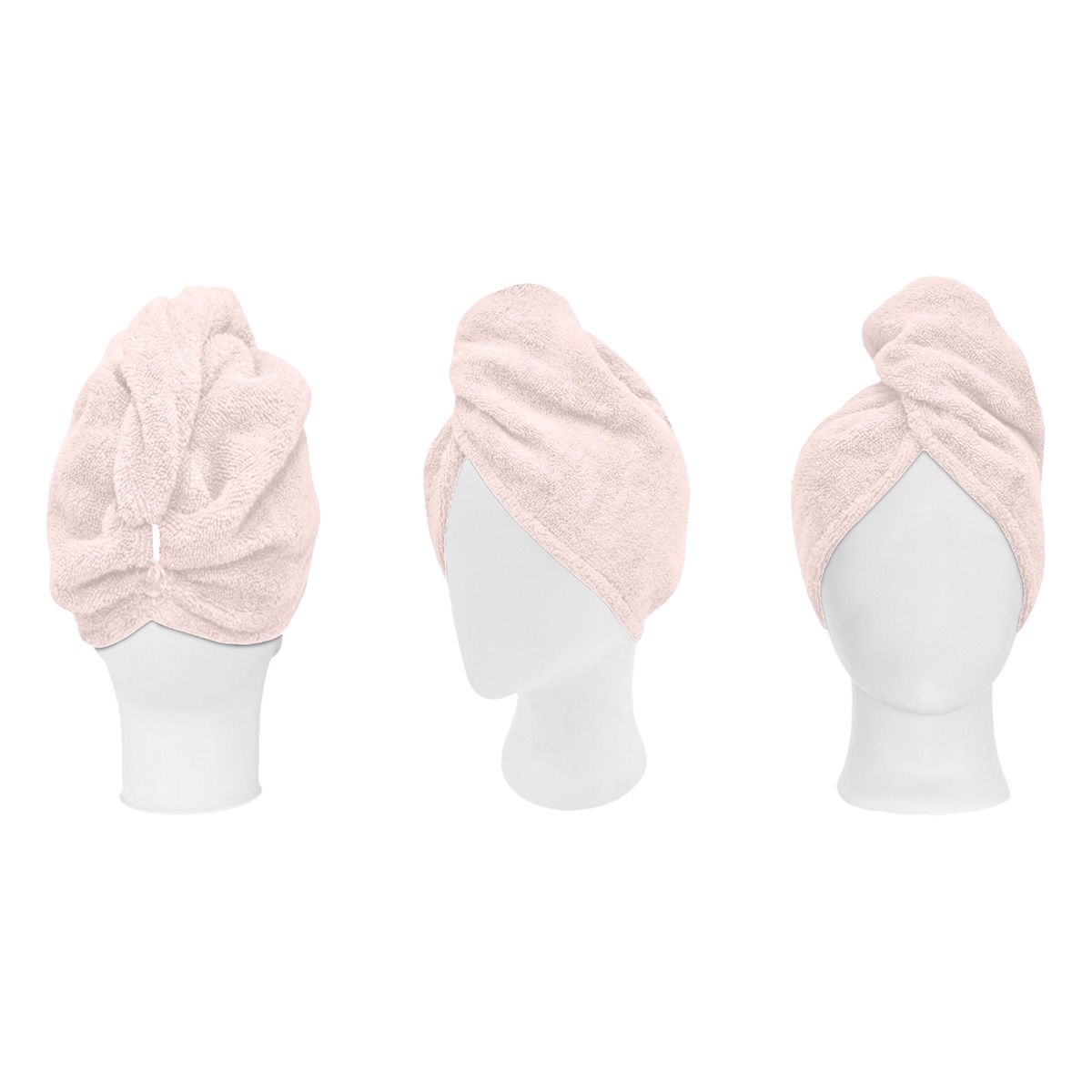 Beauty Home Πετσέτα μαλλιών Turban Art 3410 Ροζ - Image 3