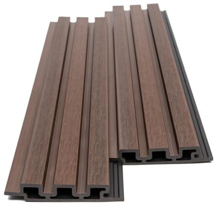WPC PANEL 2ης ΓΕΝΙΑΣ ΜΕ 3D ΠΗΧΑΚΙΑ 25/147.5mm COFFEE 5530 NewPlan