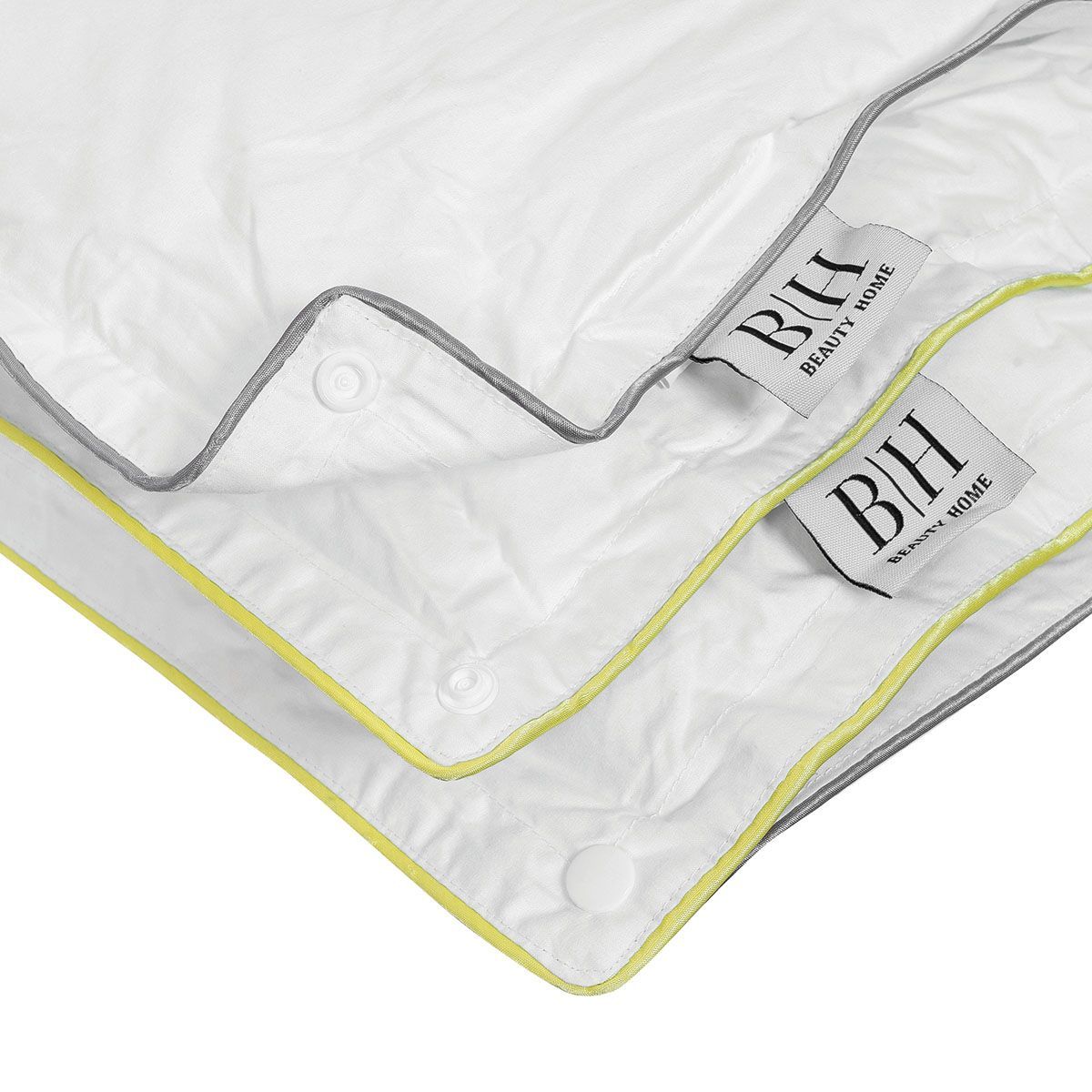 Beauty Home Παπλώματα μονά (2τμχ) με Clip clap Art 4064 650gsm (400gsm+250gsm) 160x240 Λευκό - Image 2