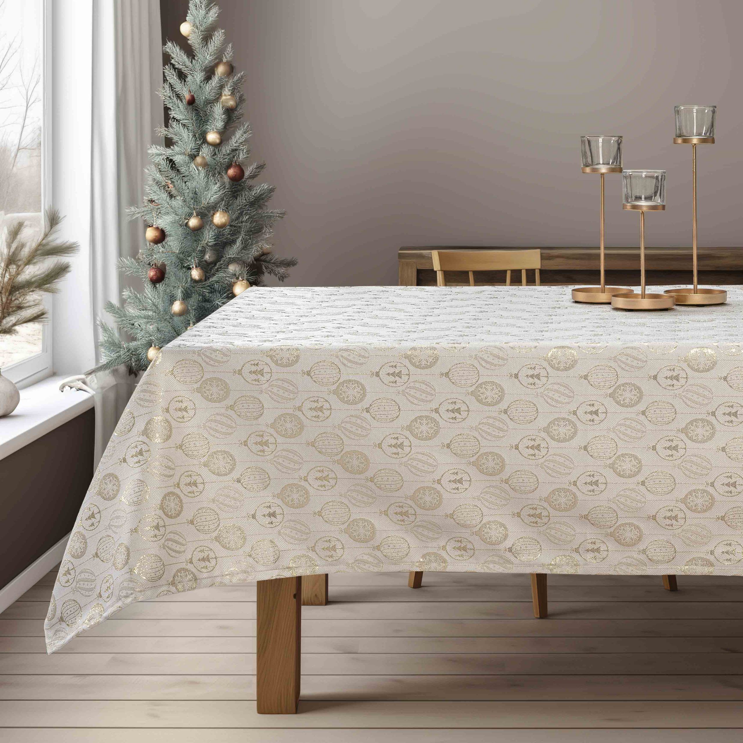 Beauty Home ΤΡΑΠΕΖΟΜΑΝΤΗΛΟ ΖΑΚΑΡ ΧΡΙΣΤΟΥΓΕΝΝΙΑΤΙΚΕΣ ΜΠΑΛΕΣ - Image 2