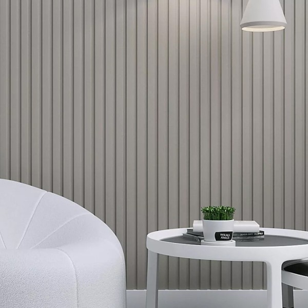 MDF PANEL ΜΕ 3D ΠΗΧΑΚΙΑ 506090 BEAT DL 16/119/2750mm SAND GREY NewPlan - Image 2