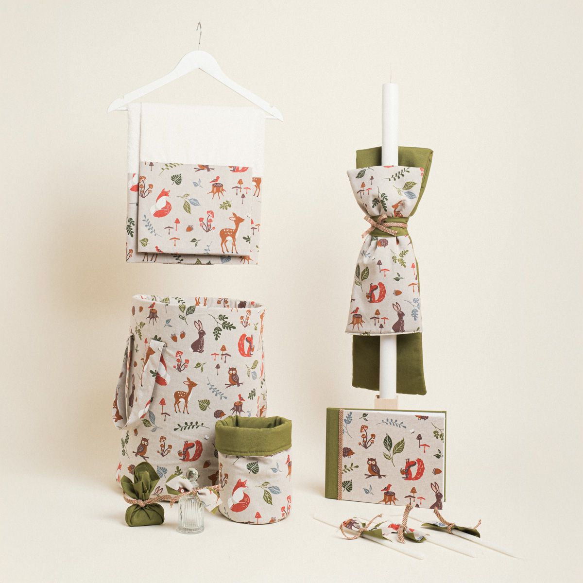 Beauty Home ΣΕΤ ΒΑΠΤΙΣΗΣ FOREST WOOD ANIMALS - Image 2