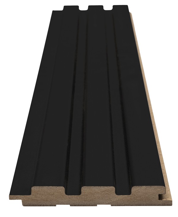 MDF PANEL ΜΕ 3D ΠΗΧΑΚΙΑ 505090 BEAT ST 16/119/2750mm BLACK NewPlan - Image 2